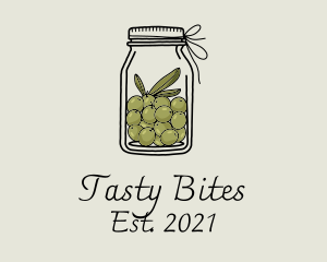 Cook - Green Olive Jar logo design