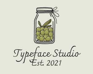 Green Olive Jar logo design