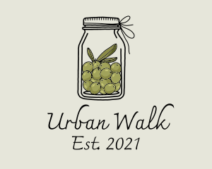 Green Olive Jar logo design