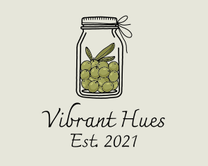 Green Olive Jar logo design