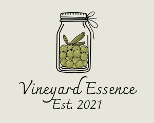 Green Olive Jar logo design