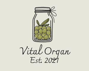 Green Olive Jar logo design