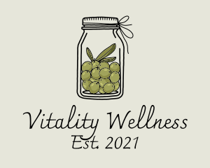 Green Olive Jar logo design