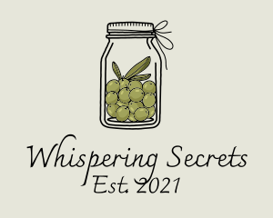 Green Olive Jar logo design