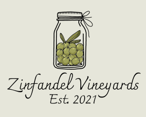 Green Olive Jar logo design