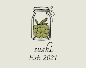 Green Olive Jar logo design