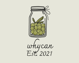 Cooking - Green Olive Jar logo design