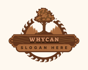 Woodwork - Wood Tree Sawmill logo design
