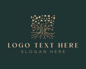 Agriculture - Tree Growth Nature logo design