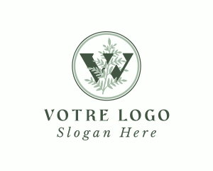 Cosmetic - Nature Leaf Letter W logo design