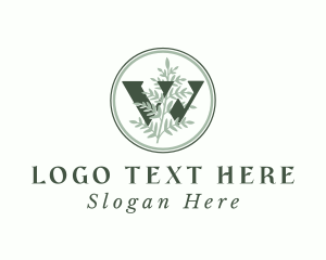 Vegetarian - Nature Leaf Letter W logo design