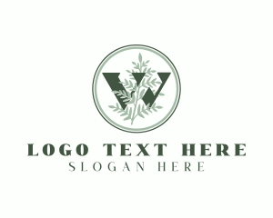 Green - Nature Leaf Letter W logo design