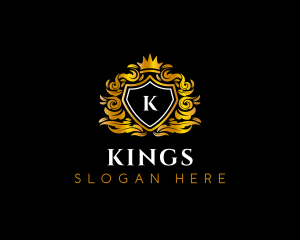 Royal Shield Crown logo design