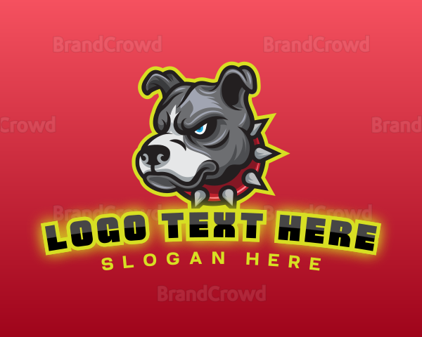 Pitbull Dog Gaming Logo