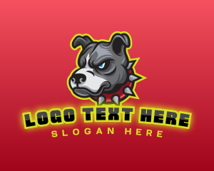 Pitbull Dog Gaming Logo