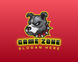 Pitbull Dog Gaming logo design