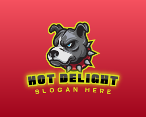 Pitbull Dog Gaming logo design