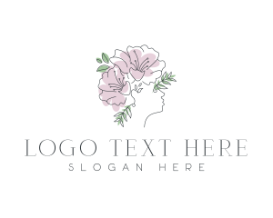 Lifestyle - Beauty Floral Woman logo design