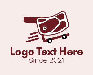 Cart - Butcher Meat Delivery logo design