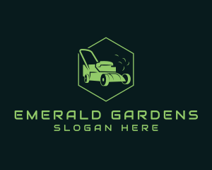 Lawn Mower Yard Care logo design