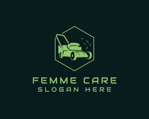 Lawn Mower Yard Care logo design