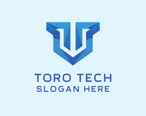 Tech Online Shield  logo design