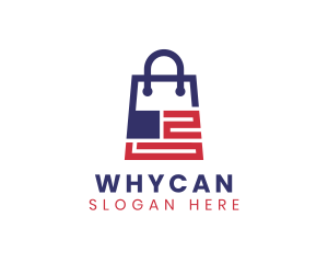 Online Shop - Tech Shopping Bag logo design