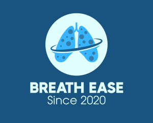 Respiratory - Respiratory Orbit Planet logo design