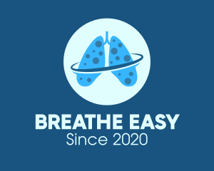 Bronchitis - Respiratory Orbit Planet logo design