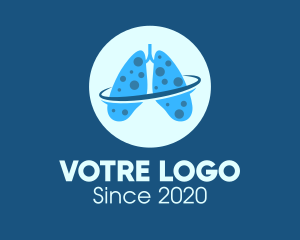 Cancer - Respiratory Orbit Planet logo design