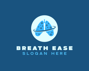 Respiration - Respiratory Orbit Lungs logo design