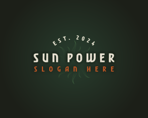 Rustic Sun Bar logo design