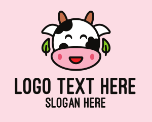 Dairy - Organic Happy Cow Farm logo design