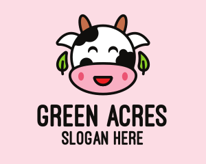 Pasture - Organic Happy Cow Farm logo design