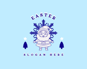 Winter Santa Claus Logo