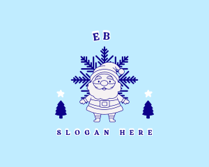 Winter Santa Claus Logo