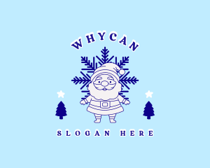 Winter Santa Claus Logo