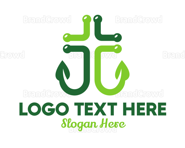 Organic Anchor Cross Logo