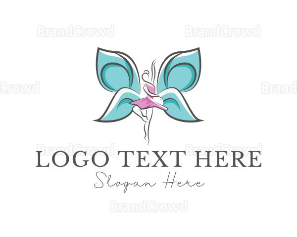 Butterfly Lady Dancing Logo