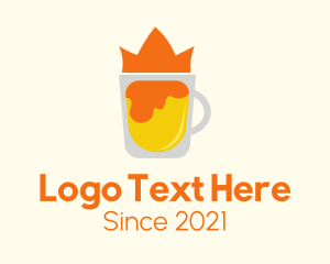 Coffee - Minimalist Beer King logo design
