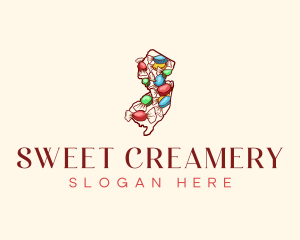 New Jersey Dessert Candy logo design