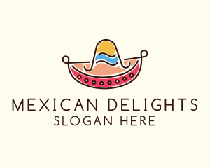 Mexico - Mexican Sombrero Hat logo design