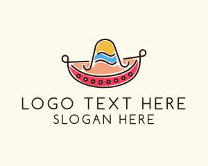 Color - Mexican Sombrero Hat logo design