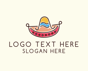 Mexican Sombrero Hat Logo