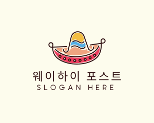 Mexican Sombrero Hat logo design