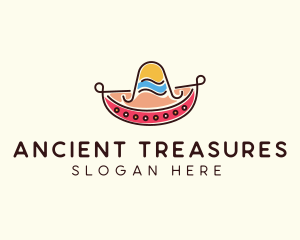 Mexican Sombrero Hat logo design