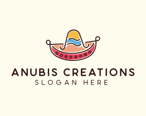 Mexican Sombrero Hat logo design