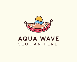 Mexican Sombrero Hat logo design