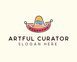 Mexican Sombrero Hat logo design