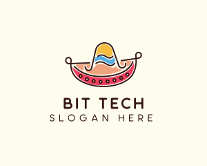 Mexican Sombrero Hat logo design